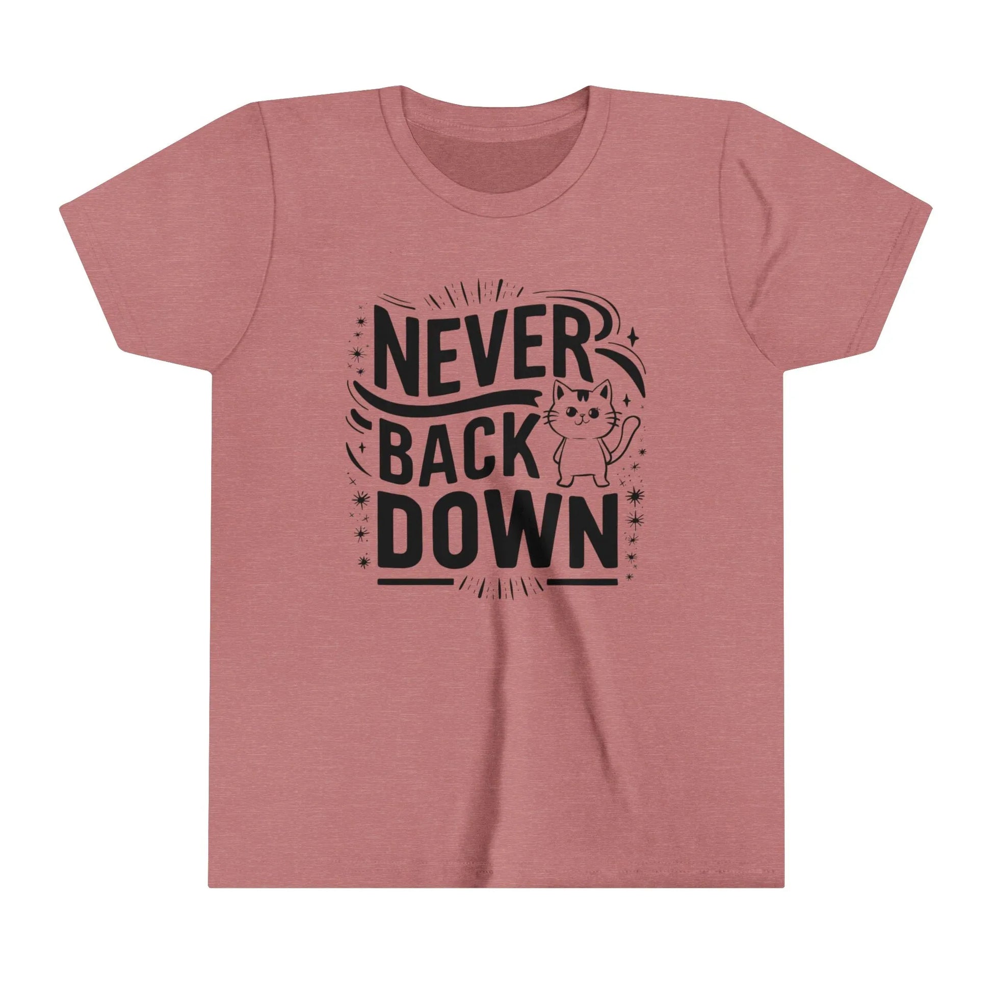 Never Back Down Youth Heavy Cotton T-Shirt - Billien