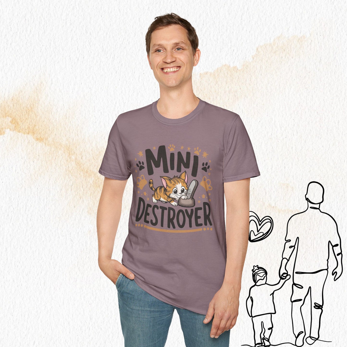 Mini Destroyer Cotton Men T-Shirt