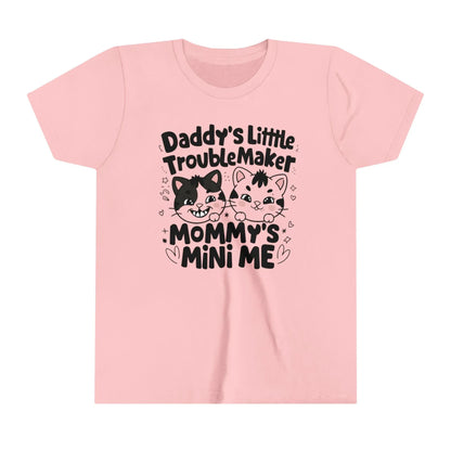 Daddy Little Troublemaker Youth Heavy Cotton T-Shirt - Billien