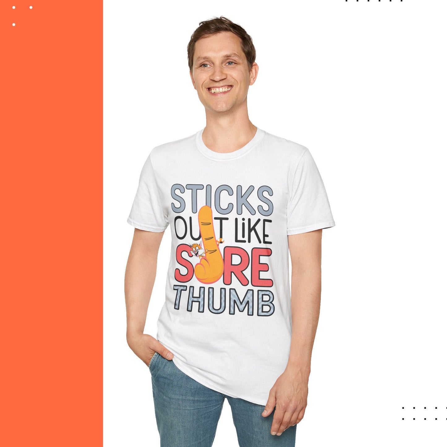 Stick Out Sore Throat Cotton T-Shirt