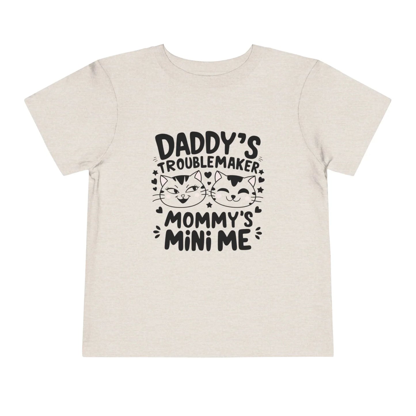 Daddy Little Troublemaker Toddler Cotton T-Shirts - Billien