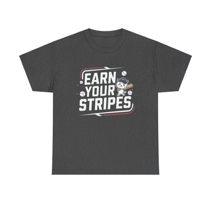 Earn Your Stripes Baseball Crew Neck Tee - Billien