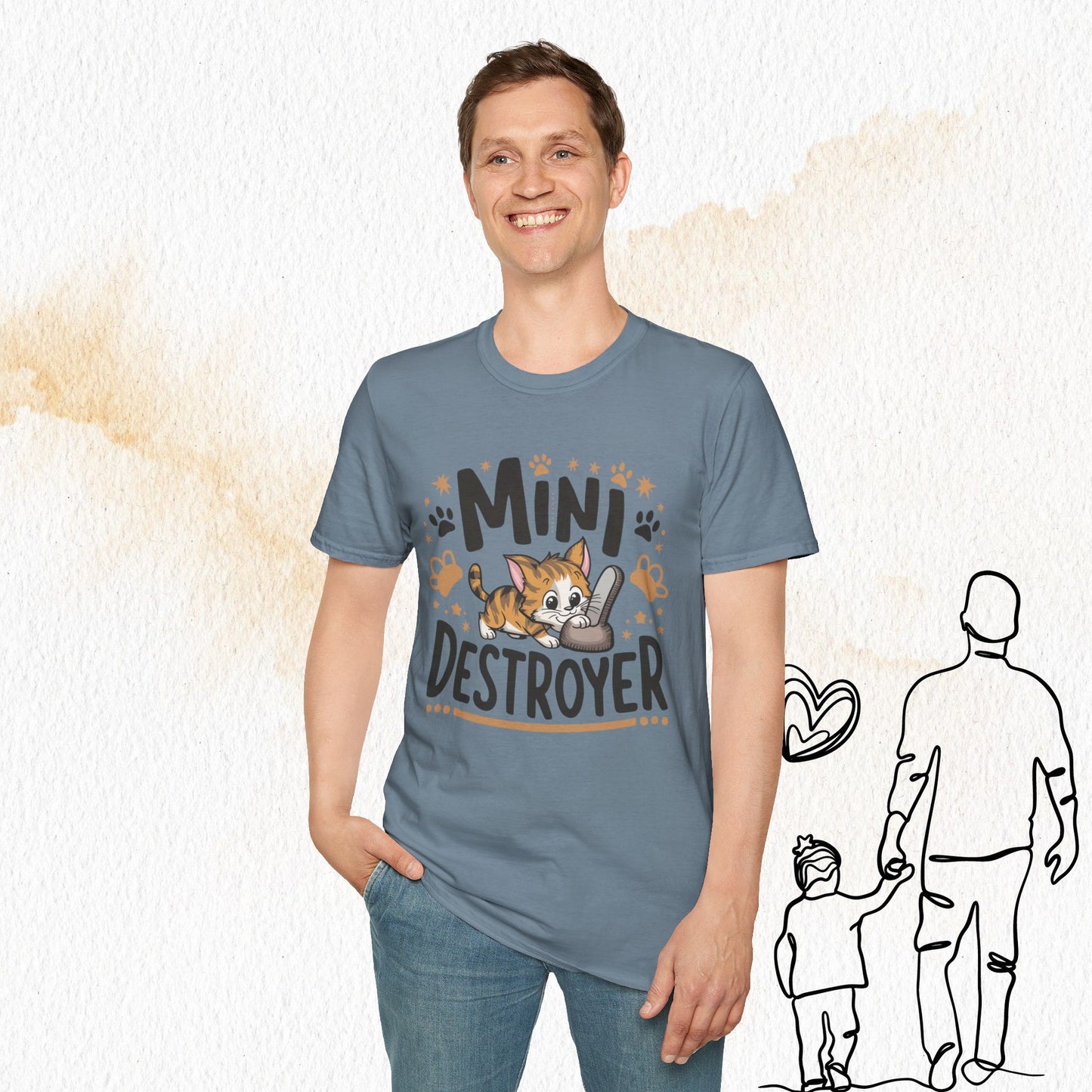Mini Destroyer Cotton Men T-Shirt