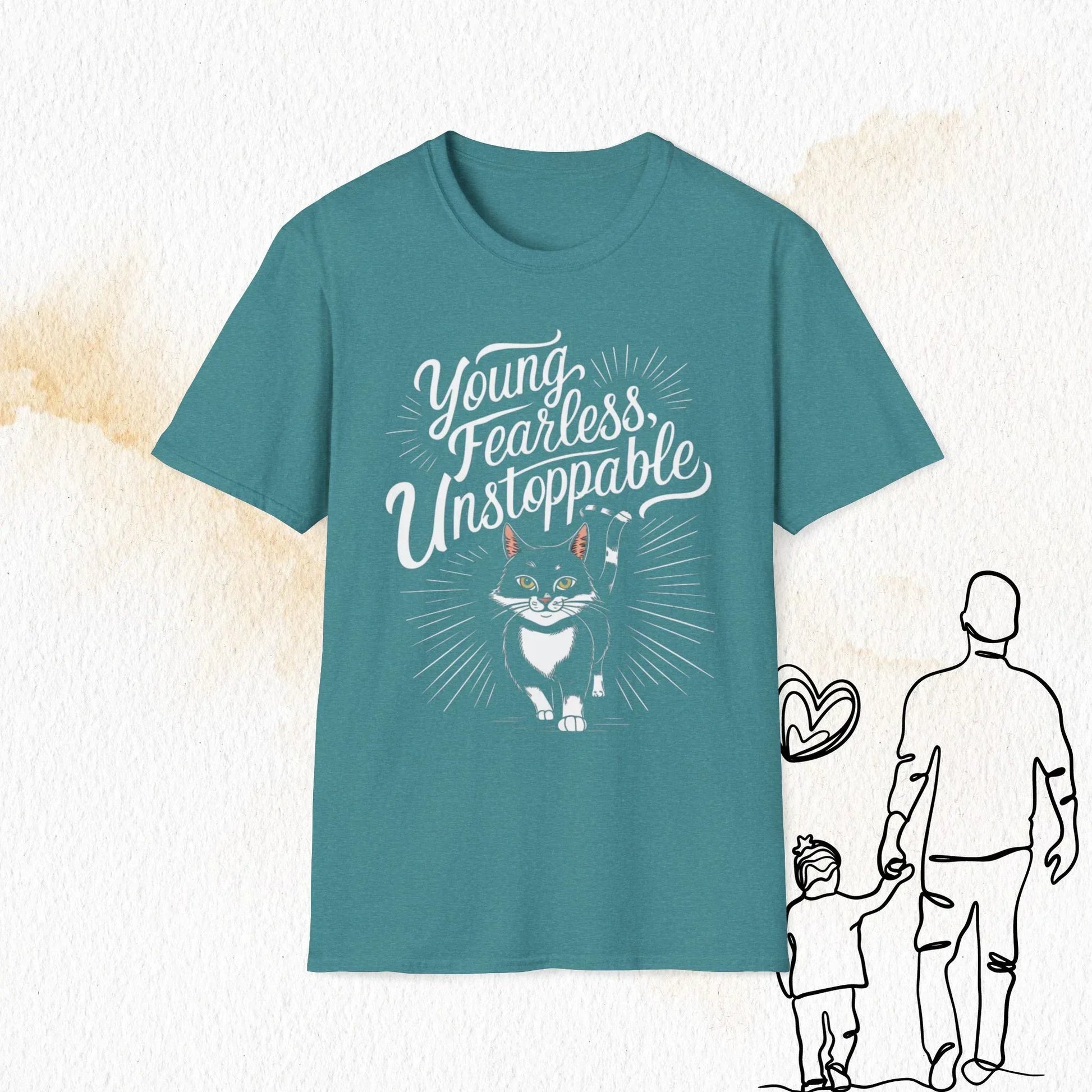 Young Fearless Unstoppable Crew Neck Cotton Men Tshirt - Billien