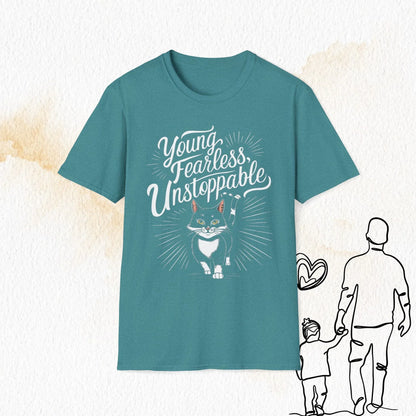 Young Fearless Unstoppable Crew Neck Cotton Men Tshirt - Billien