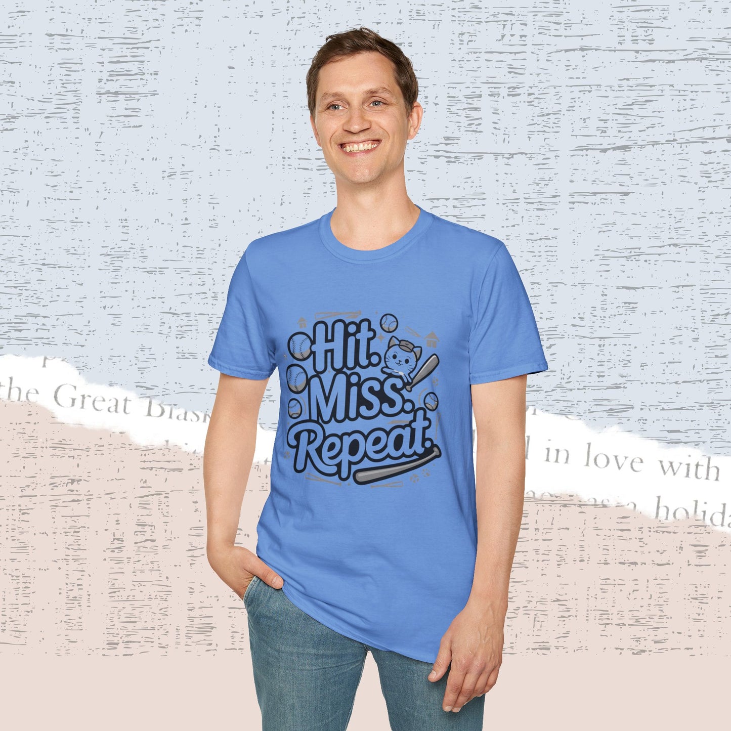 Hit Miss Repeat Cotton Men Tee