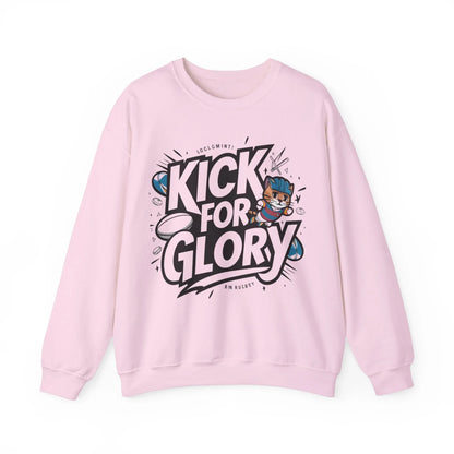 Kick For Glory Heavy Unisex Cotton Crewneck Sweatshirt - Billien