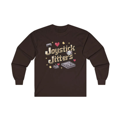 Joystick Jitters Vintage Retro Video Games Cotton Long Sleeve Tshirt - Billien