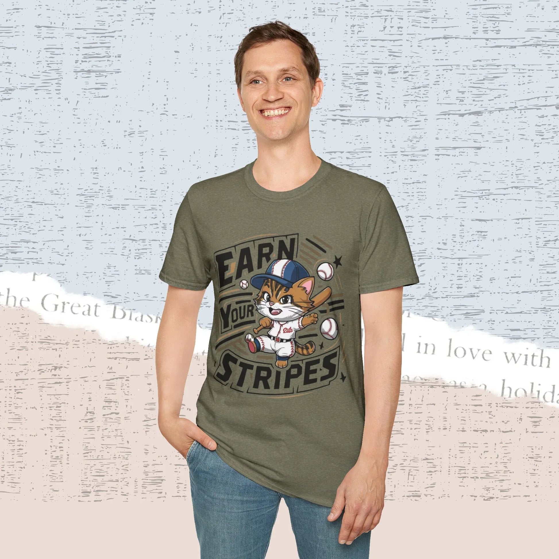 Earn Your Stripe Cotton Men Tee - Billien