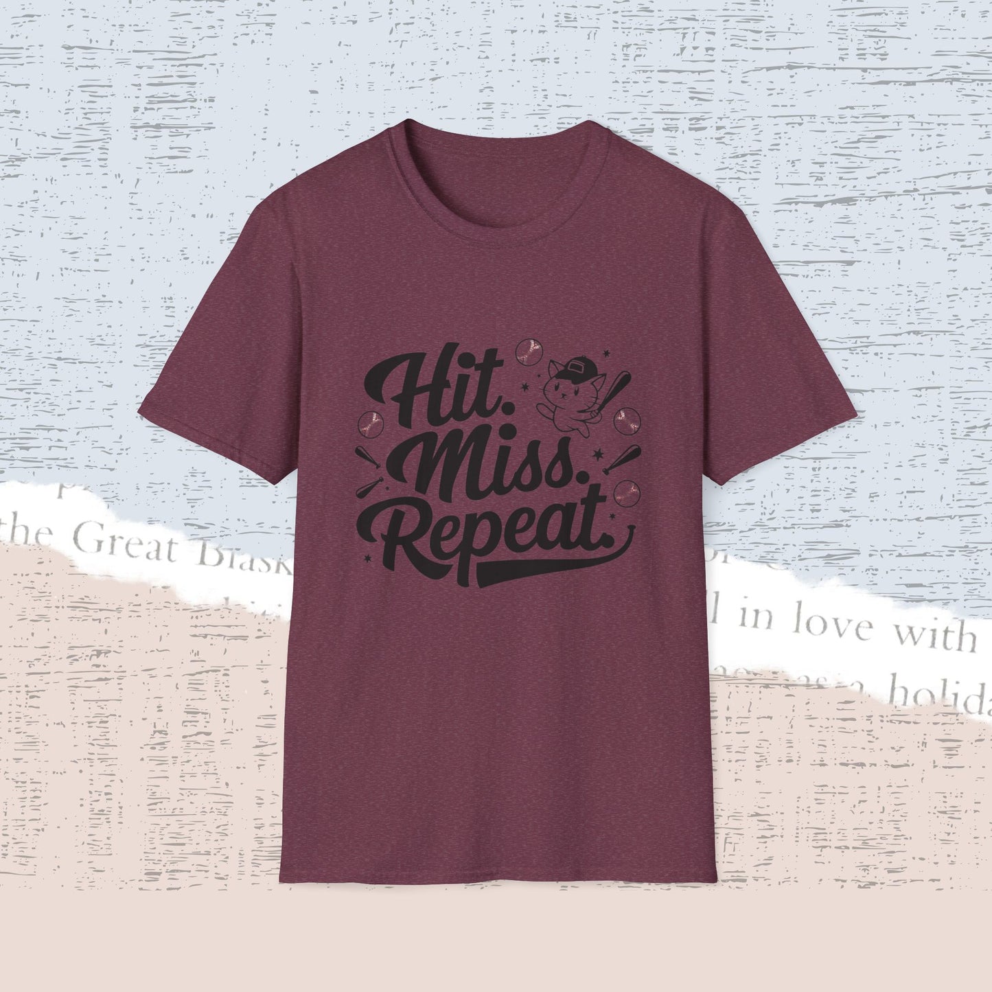 Hit Miss Repeat Cotton Men Tee