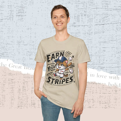 Earn Your Stripe Cotton Men Tee - Billien