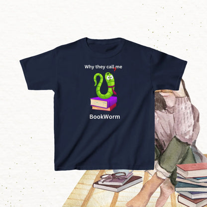 Purrfectly Bookish kid Cotton Tshirt - Billien