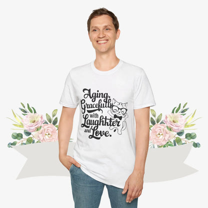 Aging Gracefully With Laughter and Love Cotton Men Tee - Billien