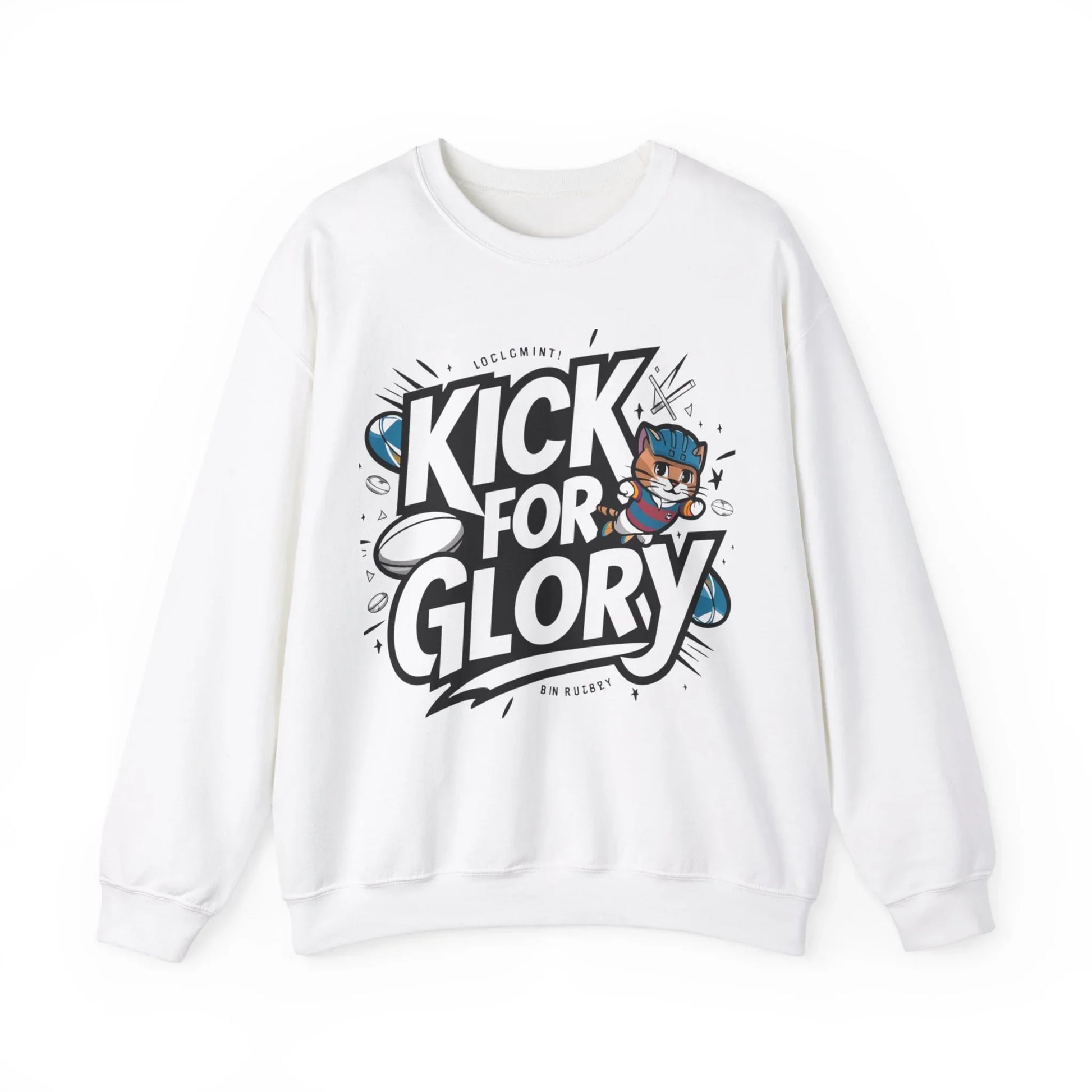 Kick For Glory Heavy Unisex Cotton Crewneck Sweatshirt - Billien