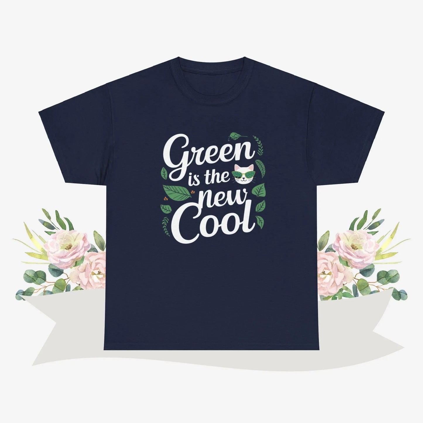 Green Is The New Cool Cotton Tshirts - Billien