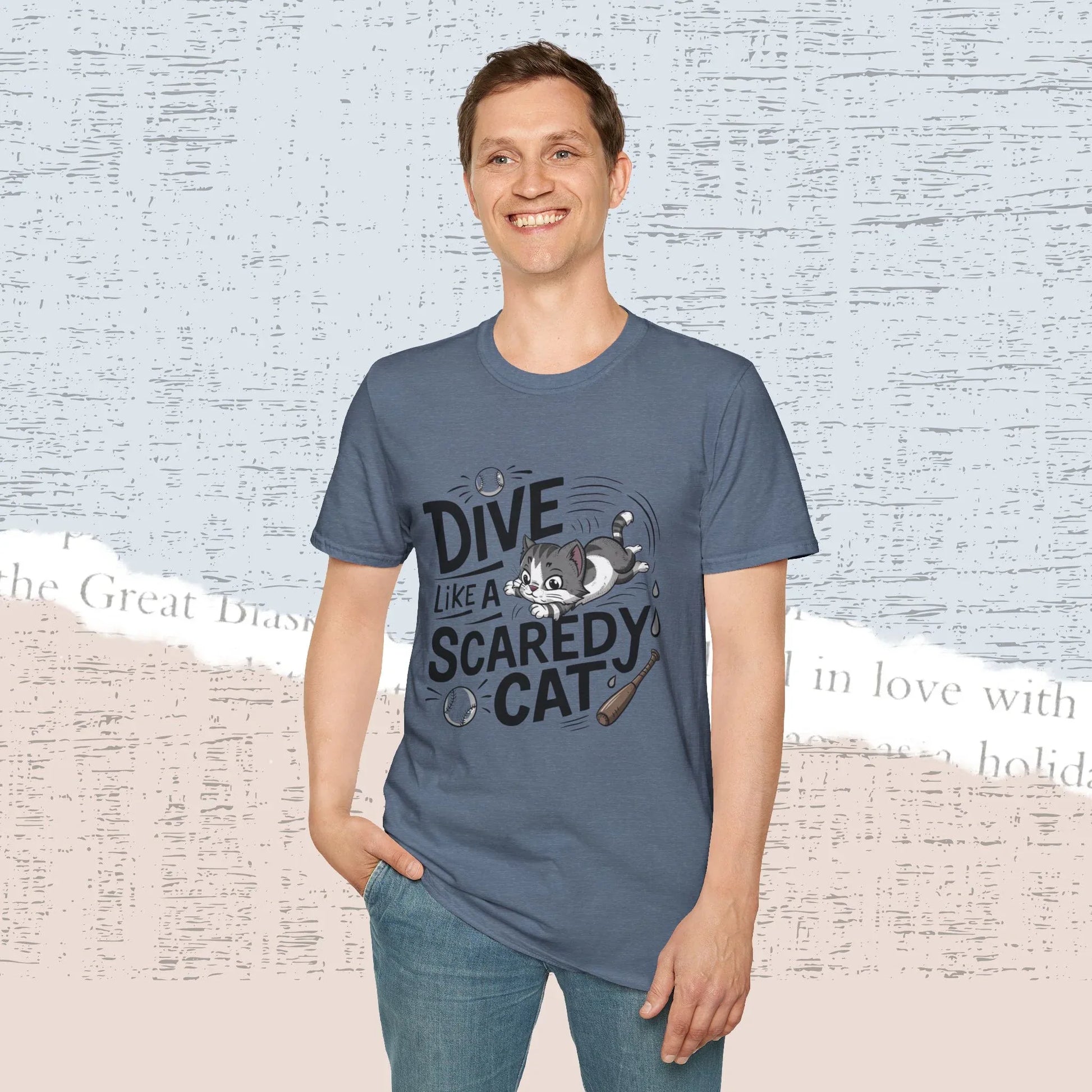 Dive Like Scaredy Cotton Men Tee - Billien