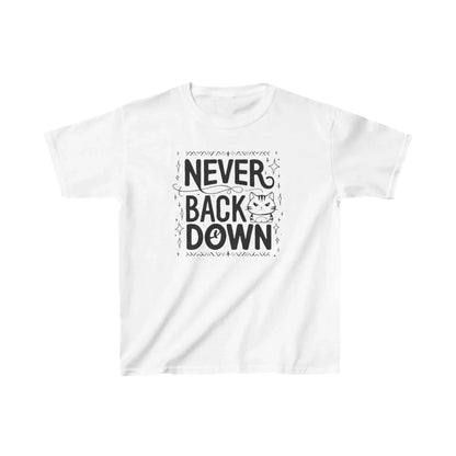 Never Back Down Kid Cotton T-Shirt - Billien