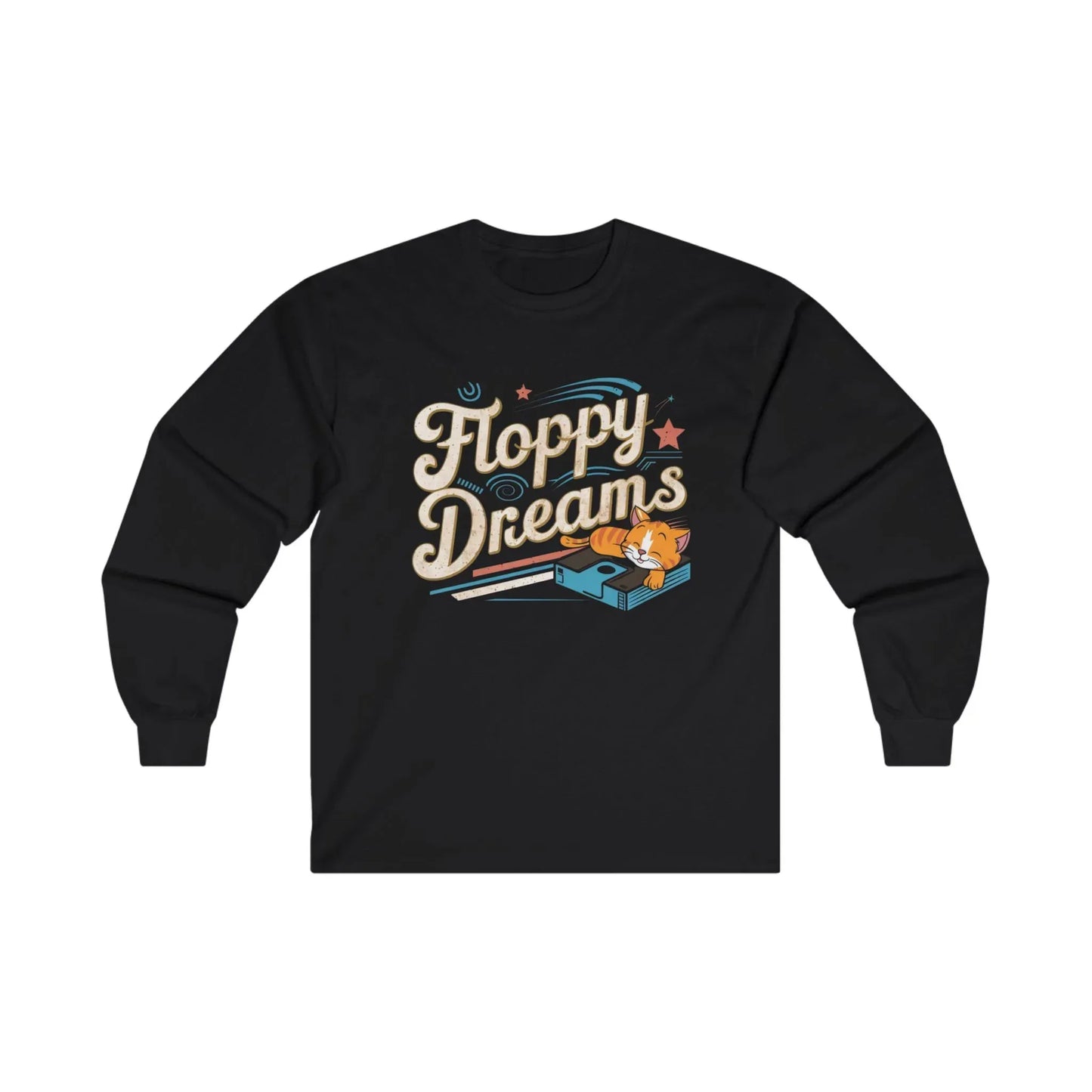 Floppy Dream Vintage Retro Video Games Cotton Long Sleeve Tshirt - Billien