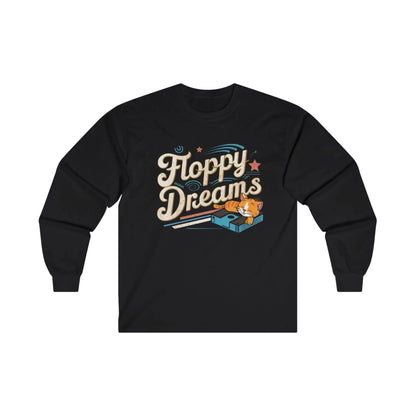 Floppy Dream Vintage Retro Video Games Cotton Long Sleeve Tshirt - Billien