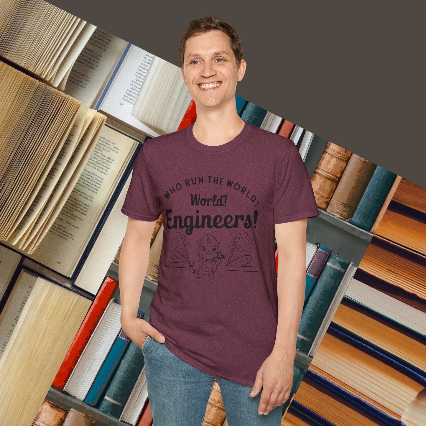 Who Build World Cotton T-Shirt