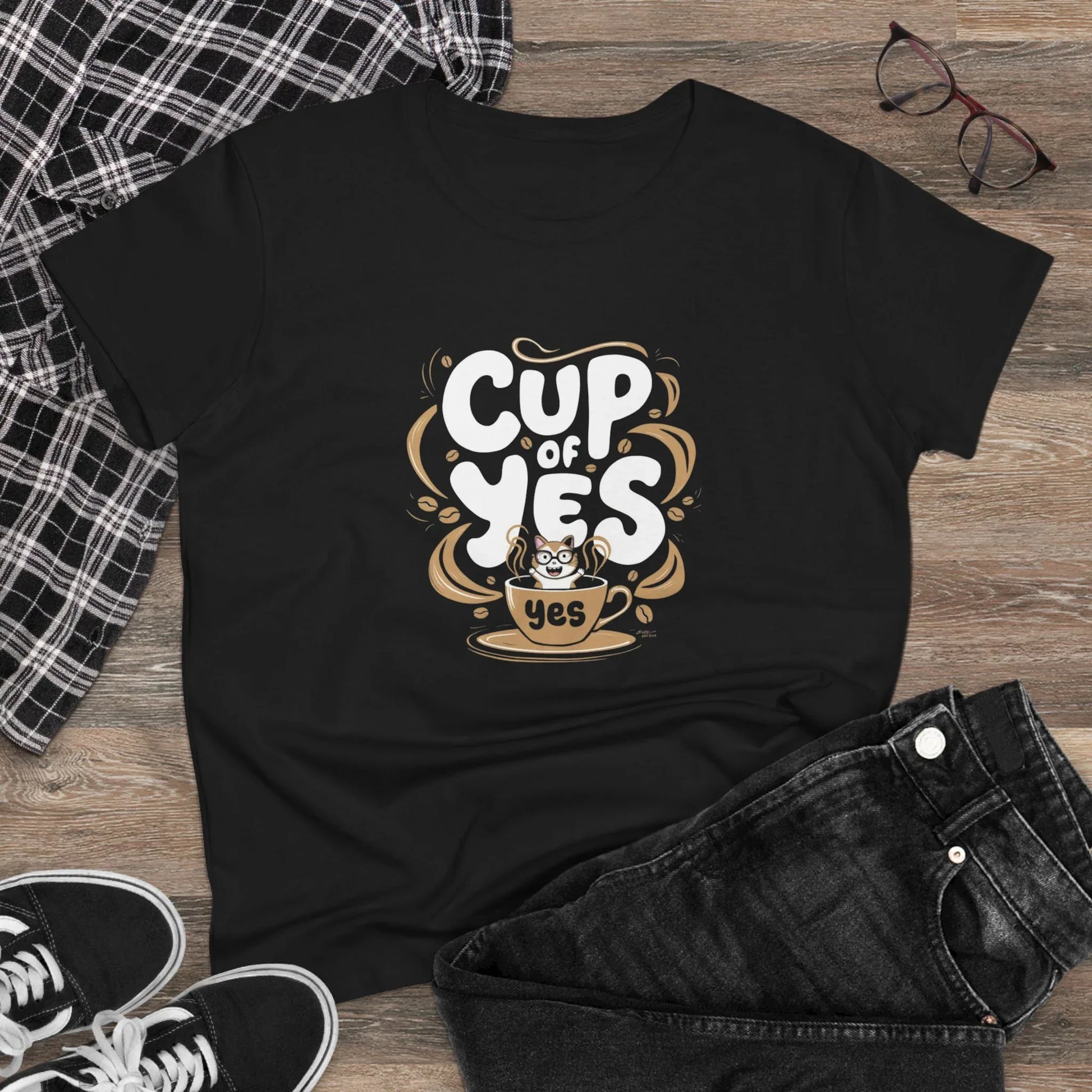 Cup of Yes Coffee Lover Women T-Shirt - Billien