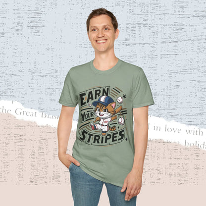 Earn Your Stripe Cotton Men Tee - Billien
