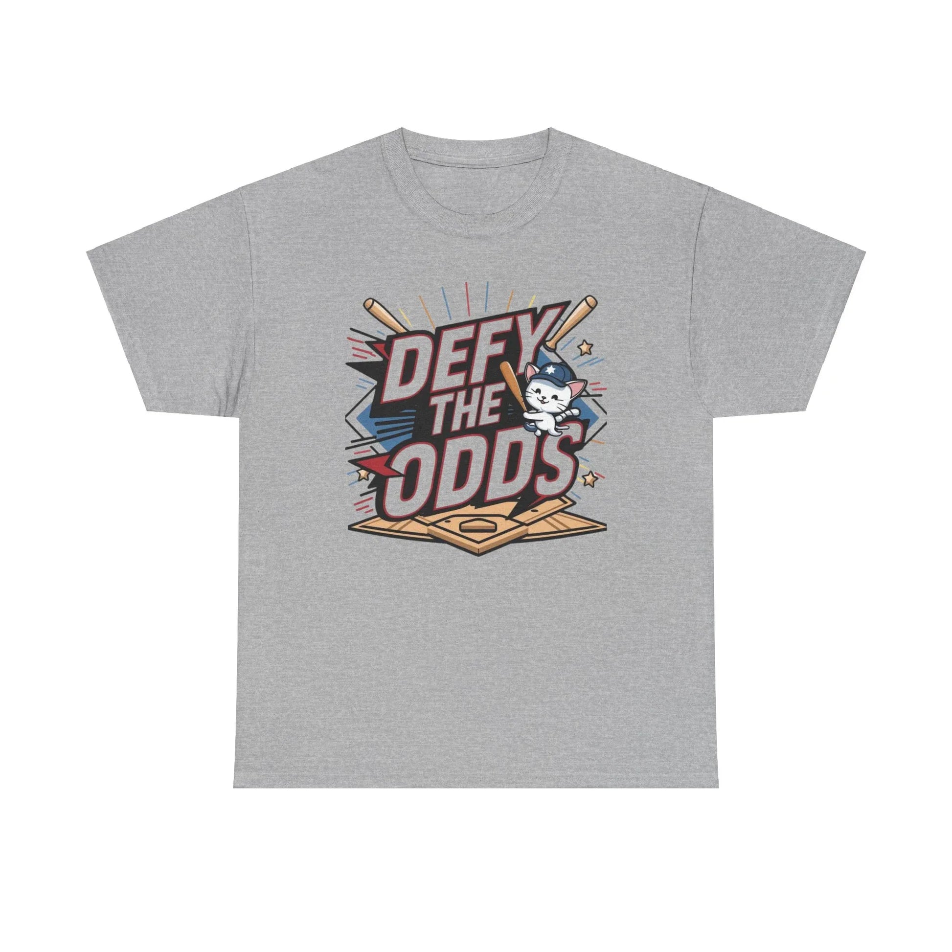 Defy The Odds Baseball Crew Neck Cotton Tees - Billien