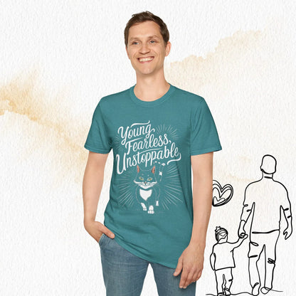 Young Fearless Unstoppable Crew Neck Cotton Men Tshirt - Billien