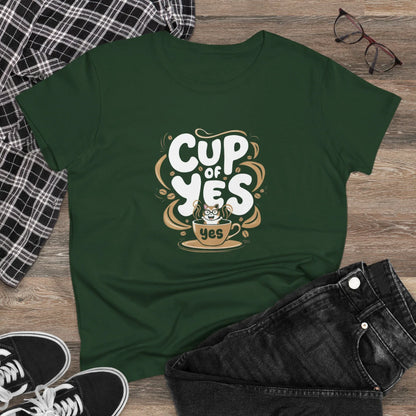 Cup of Yes Coffee Lover Women T-Shirt - Billien
