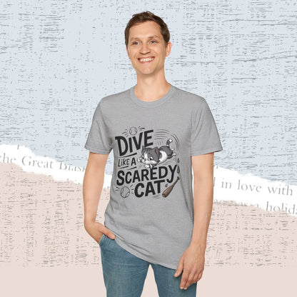 Dive Like Scaredy Cotton Men Tee - Billien