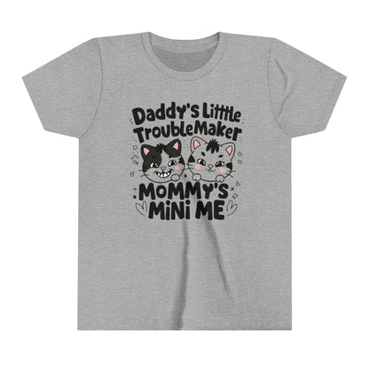Daddy Little Troublemaker Youth Heavy Cotton T-Shirt - Billien