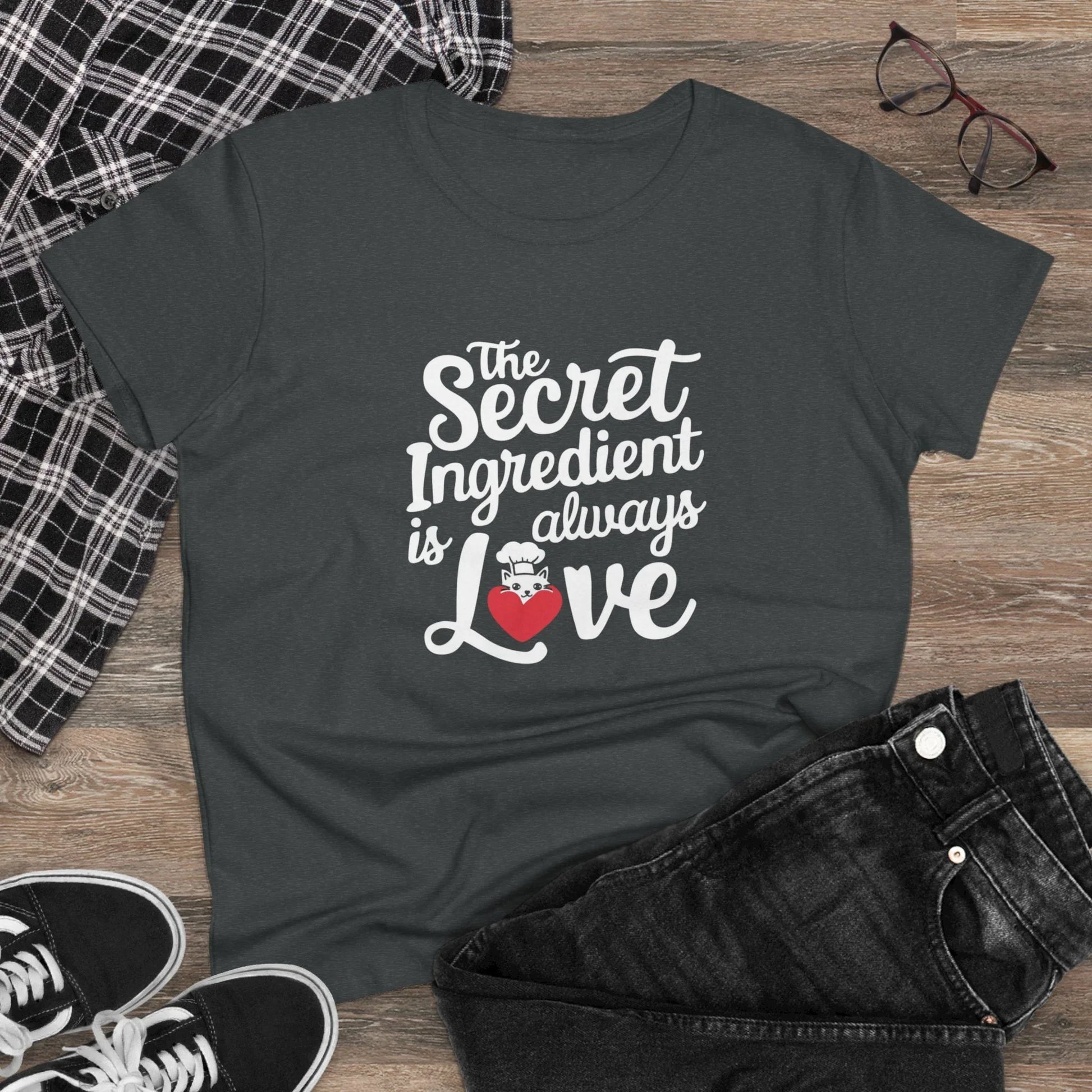 Secret Ingredient Is Love Women Cotton Tshirt - Billien