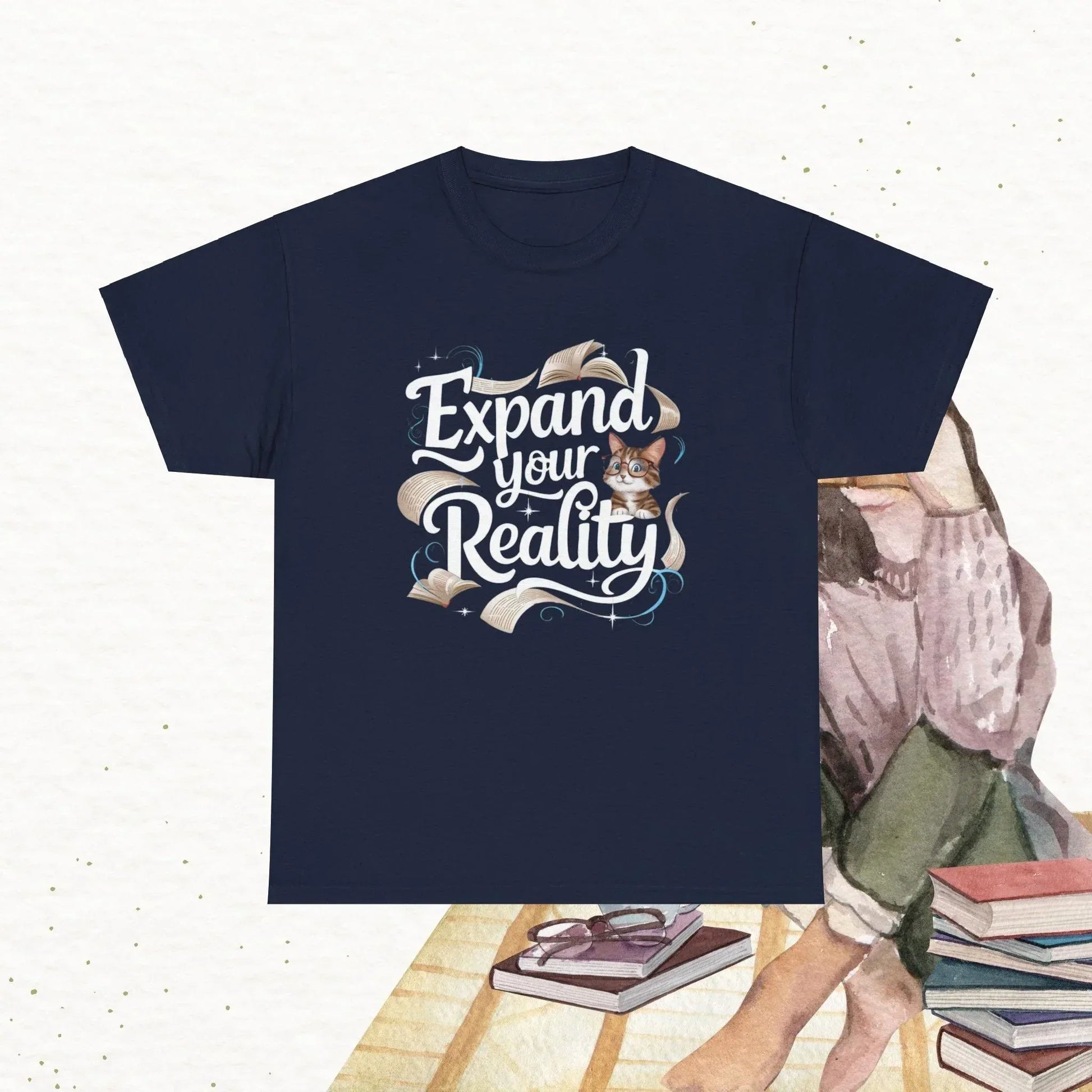 Book Lovers Expand The Reality Cotton T-Shirt - Billien