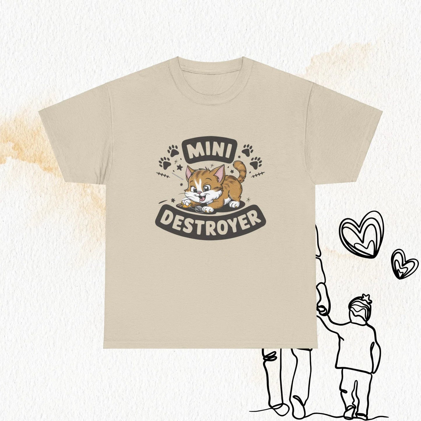 Mini Destroyer Crewneck Cotton Tshirt - Billien