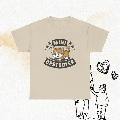 Mini Destroyer Crewneck Cotton Tshirt - Billien