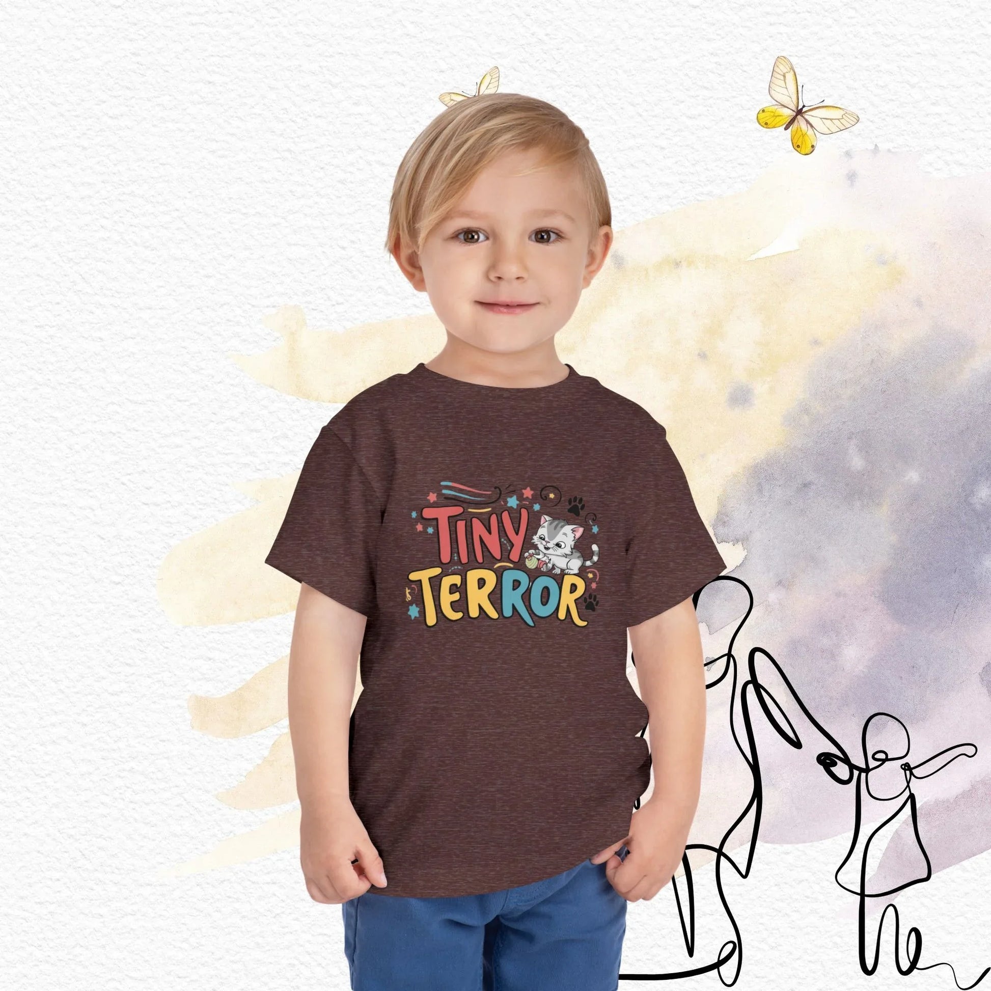 Tinny Terror Toddler Cotton T-Shirts - Billien