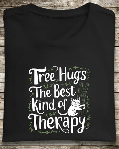Tree Hug Best Kind of Therapy Cotton T-Shirt - Billien