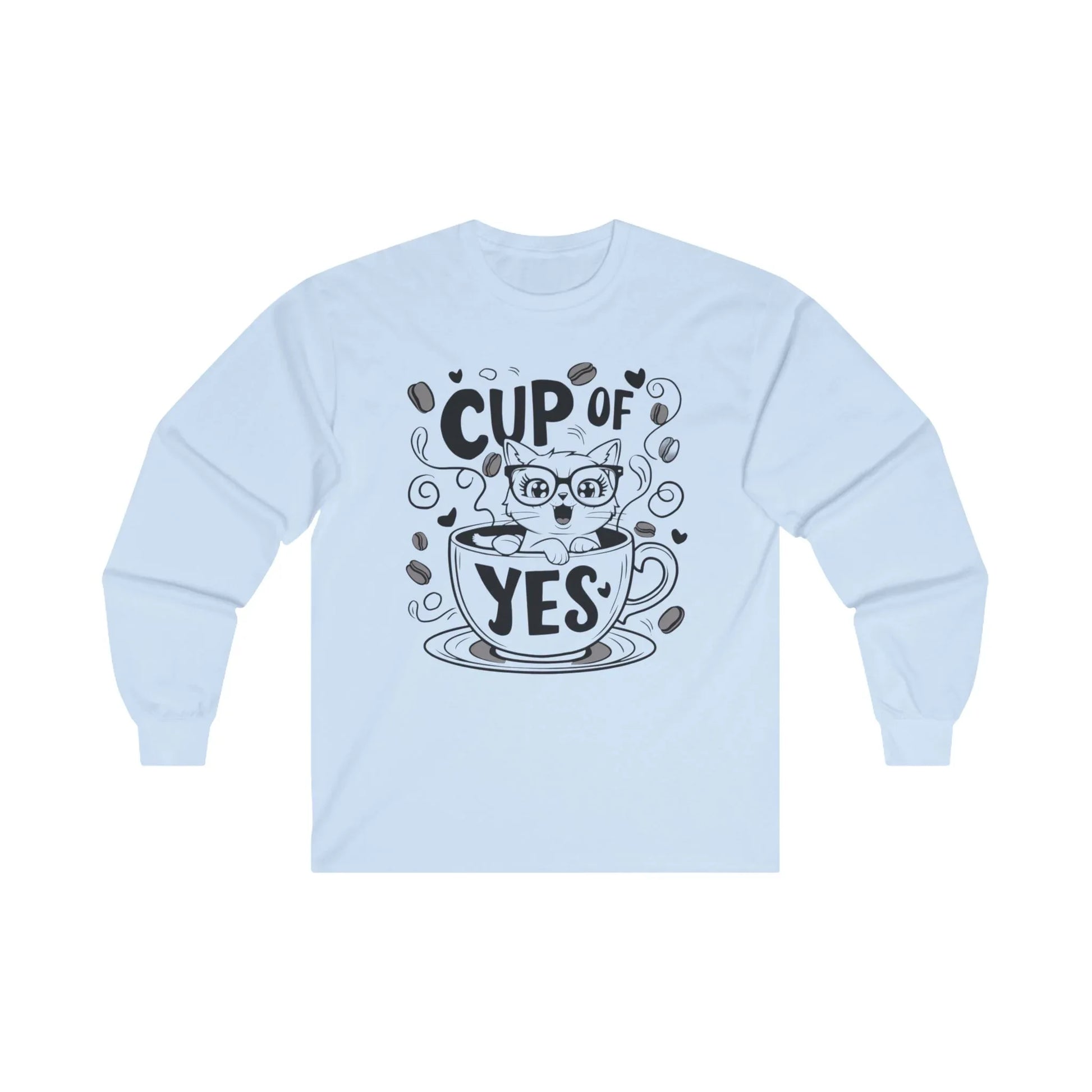 Cup Of Yes Cotton Long Sleeve Tshirt - Billien