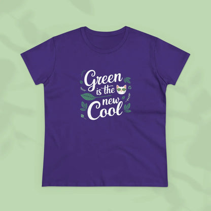 Green Is The New Cool Cotton Women Tshirt - Billien
