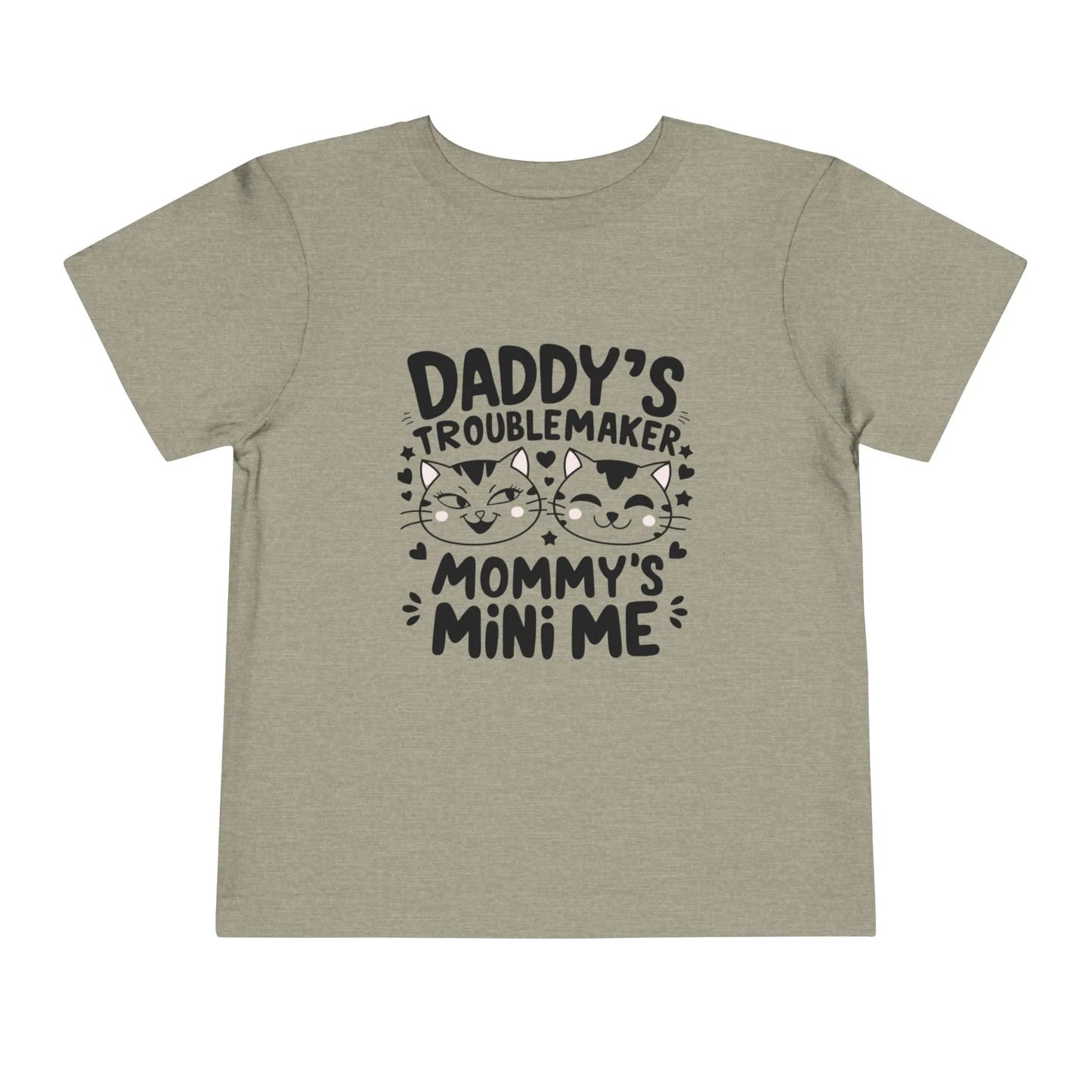 Daddy Little Troublemaker Toddler Cotton T-Shirts - Billien