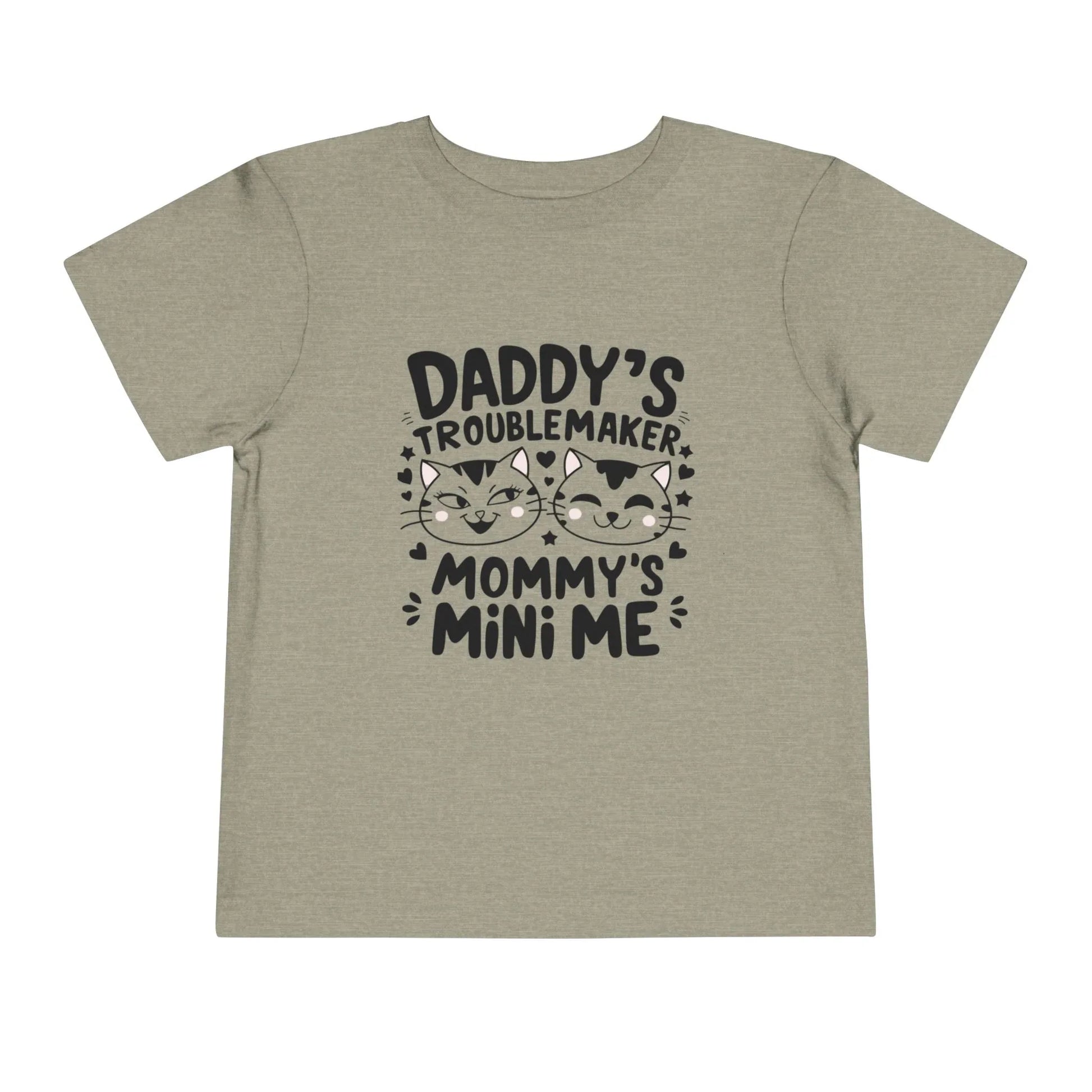 Daddy Little Troublemaker Toddler Cotton T-Shirts - Billien