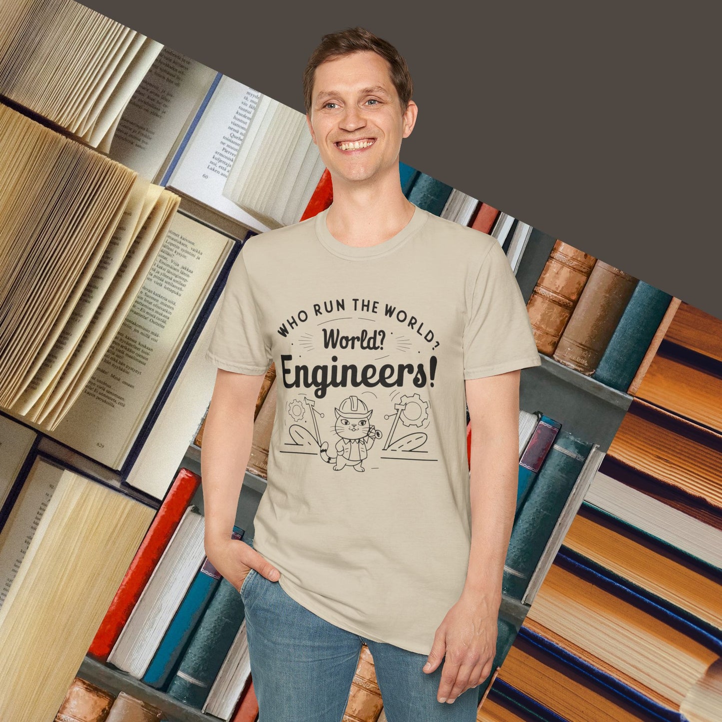 Who Build World Cotton T-Shirt