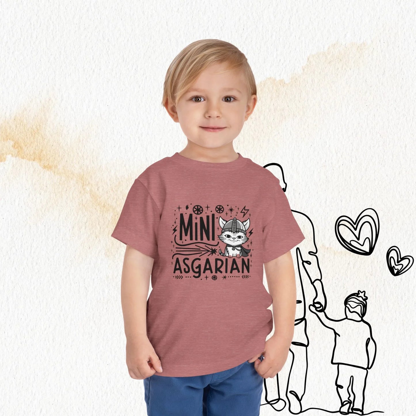 Mini Asgardian Toddler Cotton T-Shirt - Billien