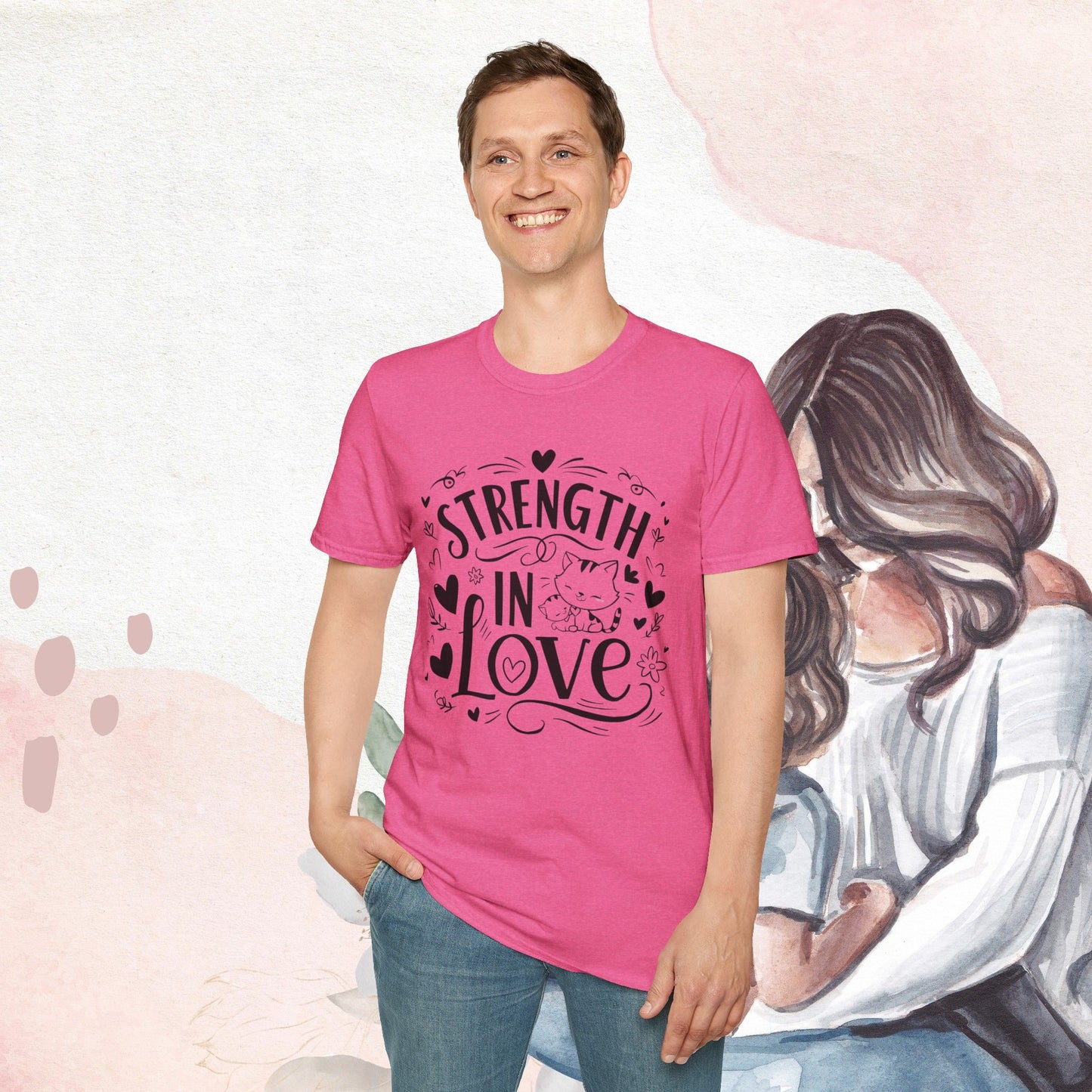Strength In Love Cotton T-Shirt