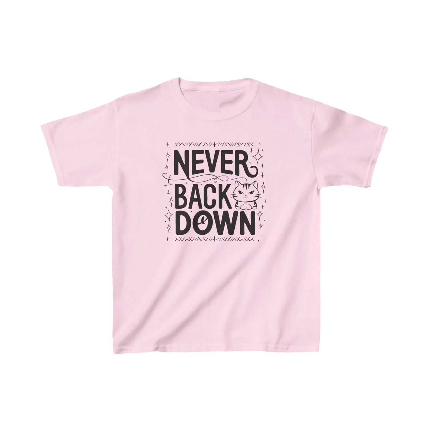Never Back Down Kid Cotton T-Shirt - Billien