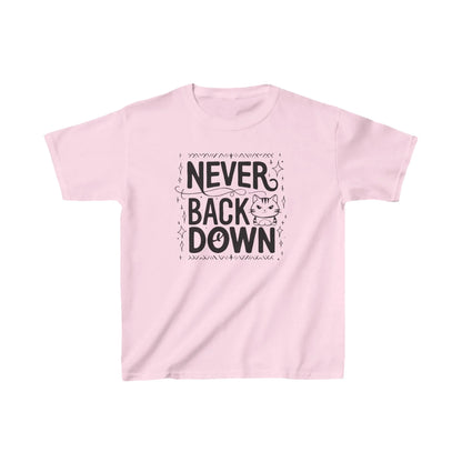 Never Back Down Kid Cotton T-Shirt - Billien