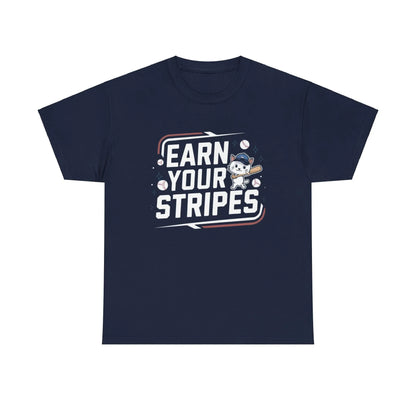 Earn Your Stripes Baseball Crew Neck Tee - Billien