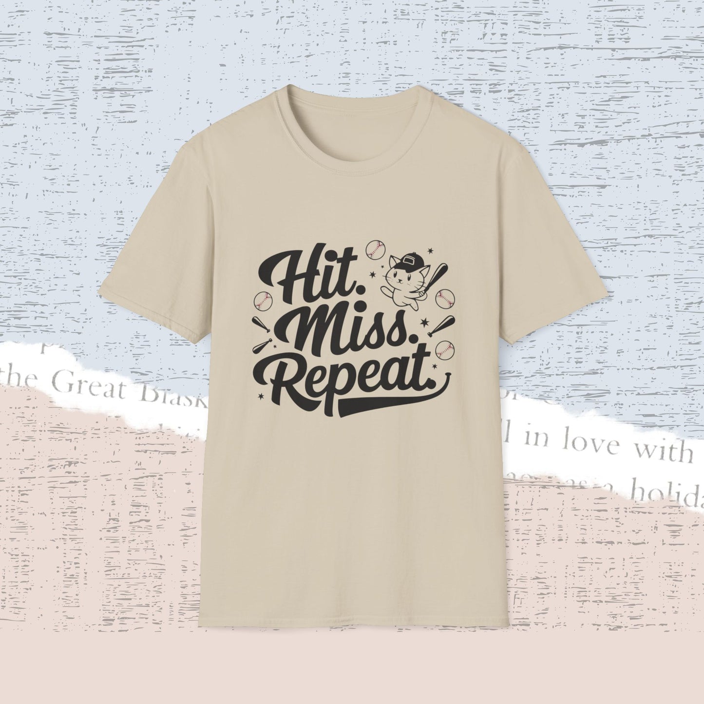 Hit Miss Repeat Cotton Men Tee