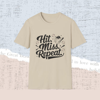 Hit Miss Repeat Cotton Men Tee
