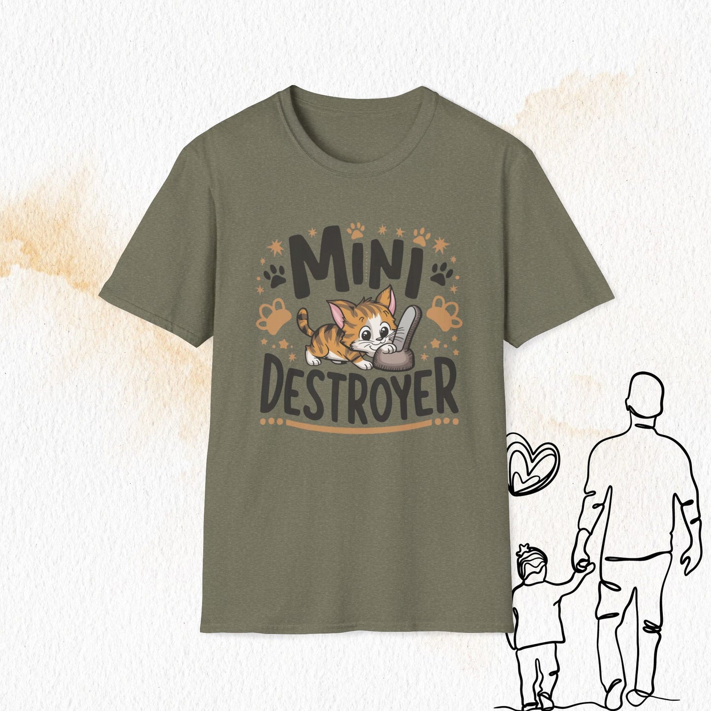 Mini Destroyer Cotton Men T-Shirt